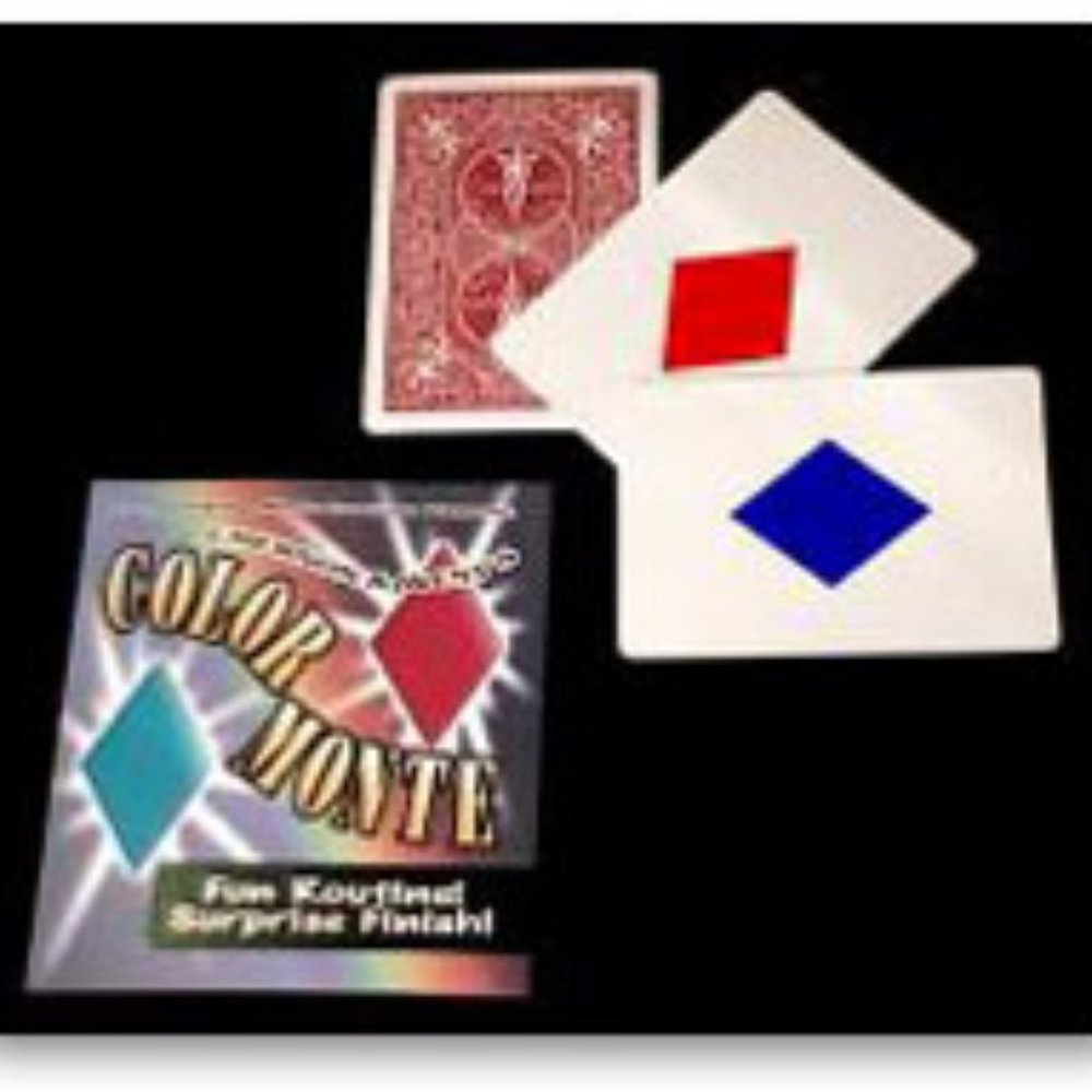 Color Monte Card Trick by Emerson & West - Original USD or EURO version